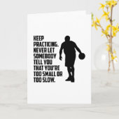 バスケットボールバスケットボール選手チームファンギフト カード (黄色い花)