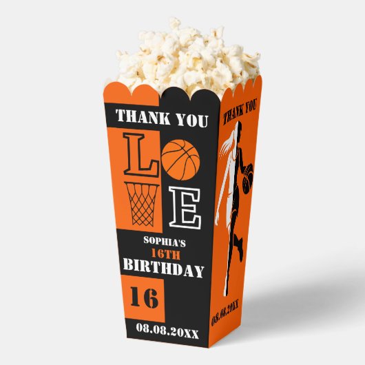 バスケットボールバスケ，バスケットボールプレイヤーギフト，誕生日 フェイバーボックス (はじけた状態)