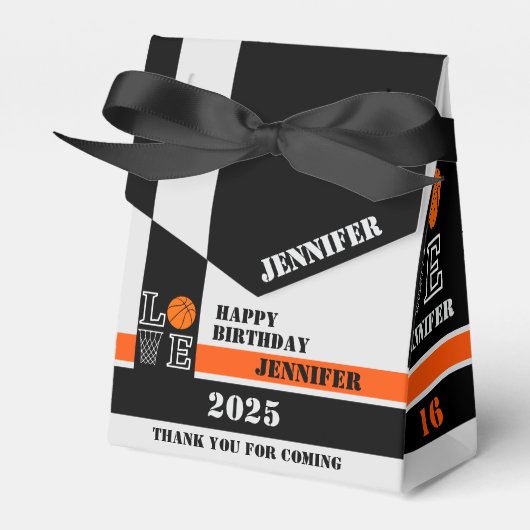 バスケットボールバスケ，バスケットボールプレイヤーギフト，誕生日 フェイバーボックス (正面サイド)