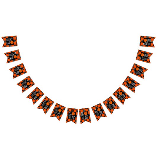 バスケットボールバスケ、バスケットボールプレーヤー誕生日 バンティングフラッグ (全)