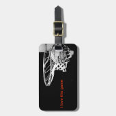 バスケットボールバッグラベル ラゲッジタグ (正面縦)