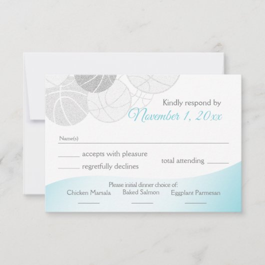 バスケットボールバルミツワー反応 出欠カード (正面)