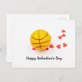 バスケットボールバレンタインデー愛とバスケットボール ポストカード (正面/裏面)