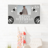 バスケットボールバンティングフラグフォト誕生日 横断幕 (インサイチュ)