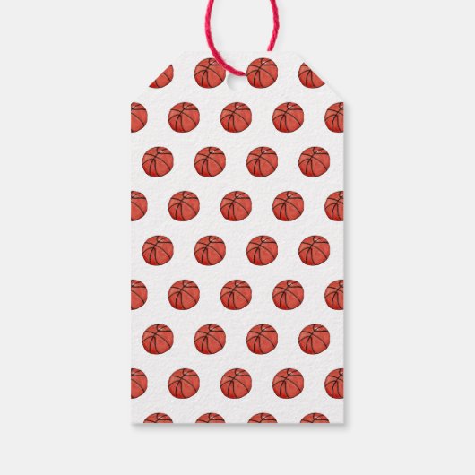 バスケットボールバースデーパーティーありがとう ギフトタグ (裏面)