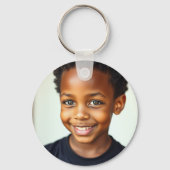 バスケットボールバースデーパーティーの写真 キーホルダー (裏面)