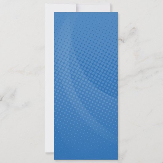 バスケットボールバースデーパーティーの招待(青と金ゴールド) 招待状 (裏面)