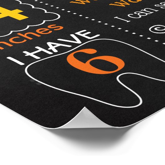 バスケットボールバースデーパーティーの黒板サイン ポスター (角)