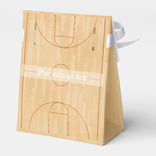 バスケットボールバースデーパーティーゲストサンキュー フェイバーボックス (裏面サイド)