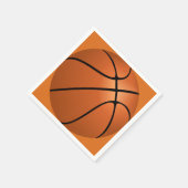 バスケットボールバースデーパーティーテーマ スタンダードカクテルナプキン (角)