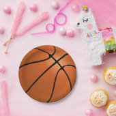 バスケットボールバースデーパーティーテーマ ペーパープレート (パーティー)