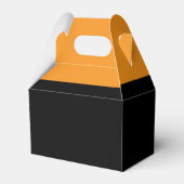 バスケットボールバースデーパーティーブラックオレンジ色のお気に入りボックス フェイバーボックス (裏面サイド)