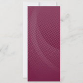 バスケットボールバースデーパーティー招待状(マルーン&金ゴールド) 招待状 (裏面)