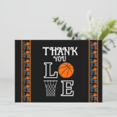 バスケットボールバースデーパーティー、バスケットボールプレーヤー サンキューカード (スタンド正面)