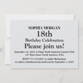 バスケットボールバースデーパーティー、バスケットボールプレーヤー 招待状 (裏面)