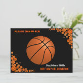 バスケットボールバースデーパーティー,バスケットボール選手インヴィ 招待状 (スタンド正面)