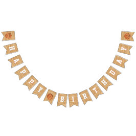 バスケットボールバースデーパーティー バンティングフラッグ