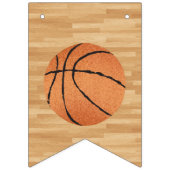 バスケットボールバースデーパーティー バンティングフラッグ (第1の旗)