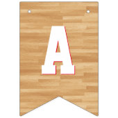 バスケットボールバースデーパーティー バンティングフラッグ (第3の旗)