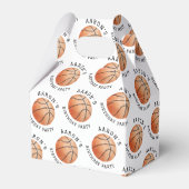 バスケットボールバースデーパーティー フェイバーボックス (裏面サイド)