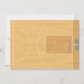 バスケットボールバースデーパーティー 招待状 (裏面)