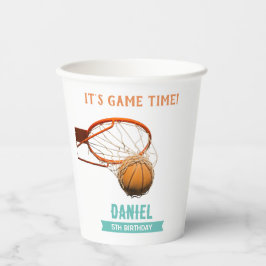 バスケットボールバースデーパーティー 紙コップ