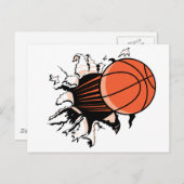 バスケットボールバースト ポストカード (正面/裏面)