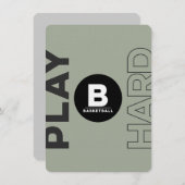 バスケットボールバーバルミツワークラシック招待状 招待状 (正面/裏面)