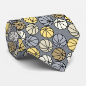 バスケットボールパターングレータンクトップ ネクタイ (ロール)