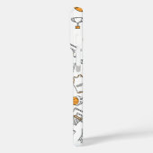 バスケットボールパターン名前をカスタムするの電話ケース Case-Mate iPhoneケース (裏面 / 左)