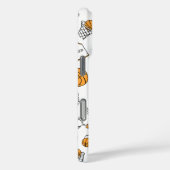 バスケットボールパターン名前をカスタムするの電話ケース Case-Mate iPhoneケース (裏面 / 右)