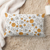 バスケットボールパターン装飾用クッション ランバークッション (ブランケット)