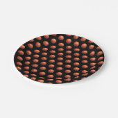 バスケットボールパターン ペーパープレート (アングル)