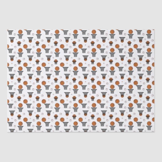 バスケットボールパターン 薄葉紙 (正面)