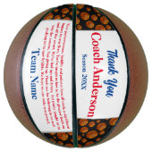 バスケットボールパタ感動的ーンありがとうコーチ バスケットボール (縦)