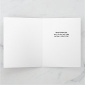 バスケットボールパパス来イシュトゥルおもしろい誕生日 カード (内部)