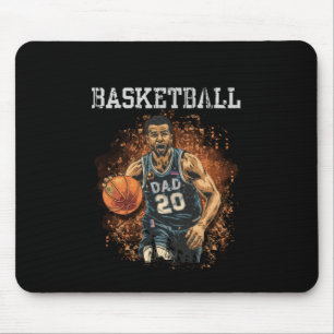 バスケットボールパパヴィンテージ マウスパッド