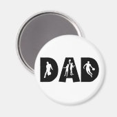 バスケットボールパパ父の日 マグネット (正面/裏面)