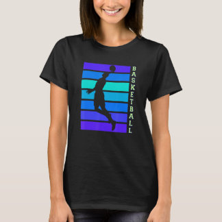 バスケットボールパパ選手ダンキングバスケットボールフープチーム Tシャツ