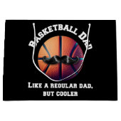 バスケットボールパパ ラージペーパーバッグ (正面)