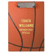 バスケットボールパーソナライズされたの外観 クリップボード (正面)
