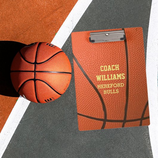 バスケットボールパーソナライズされたの外観 クリップボード