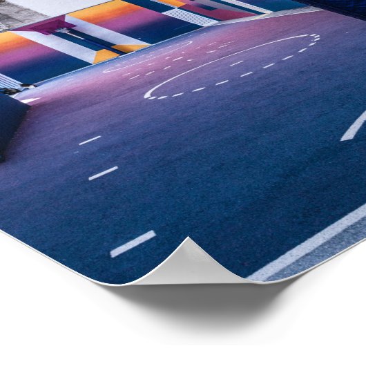 バスケットボールパーソナライズされたの贈り物 ポスター (角)