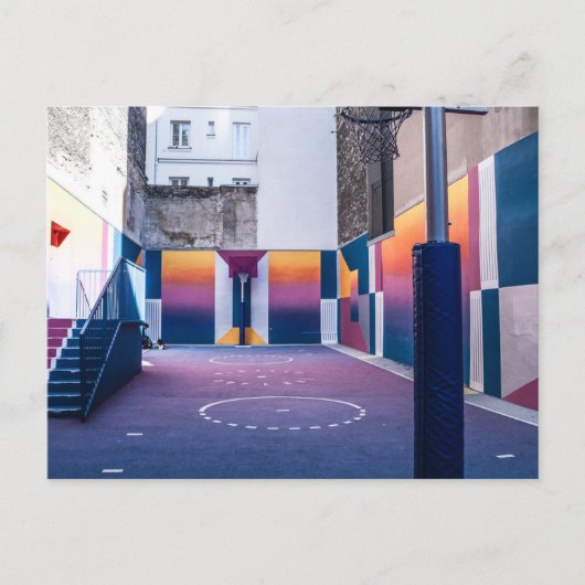 バスケットボールパーソナライズされたの贈り物 ポストカード (正面)