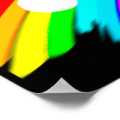 バスケットボールパーソナライズされたガールプレイヤーポスター ポスター (角)