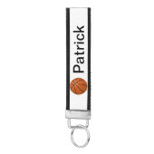 バスケットボールパーソナライズされたキーチェーン リストバンドキーホルダー (鍵ボトム)