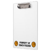 バスケットボールパーソナライズされたクリップボード クリップボード (左)