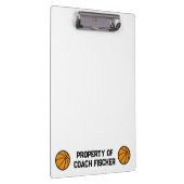 バスケットボールパーソナライズされたクリップボード クリップボード (右)