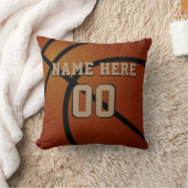 バスケットボールパーソナライズされたチームのギフトとシニア クッション (ブランケット)