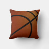 バスケットボールパーソナライズされたチームのギフトとシニア クッション (裏面)